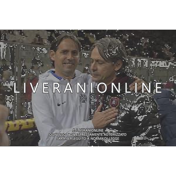 REGGIO CALABRIA, ITALY - DECEMBER 22: Filippo e Simone Inzaghi during the friendly match between Reggina and Inter at Stadio Oreste Granillo, On December 22, 2022 in Naples, Italy. ©Andrea Rosito / AGENZIA ALDO LIVERANI SAS