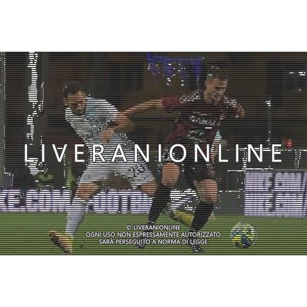 REGGIO CALABRIA, ITALY - DECEMBER 22: Hakan Calhanoglu and Lorenzo Crisetig in action during the friendly match between Reggina and Inter at Stadio Oreste Granillo, On December 22, 2022 in Naples, Italy. ©Andrea Rosito / AGENZIA ALDO LIVERANI SAS