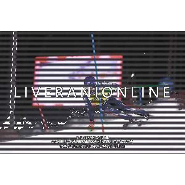 Henrik Kristoffersen (NOR) durante lo slalom speciale di Coppa del Mondo di sci, 22 Dicembre 2022, Madonna di Campiglio, Trento, Italia. ©Roberto Tommasini / AGENZIA ALDO LIVERANI SAS