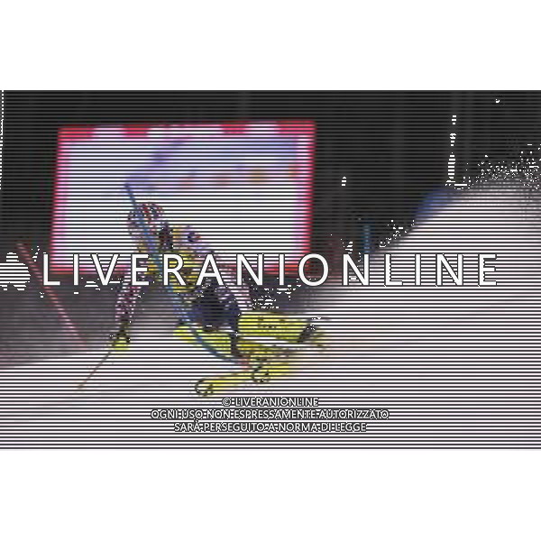 Dave Ryding (GBR) durante lo slalom speciale di Coppa del Mondo di sci, 22 Dicembre 2022, Madonna di Campiglio, Trento, Italia. ©Roberto Tommasini / AGENZIA ALDO LIVERANI SAS