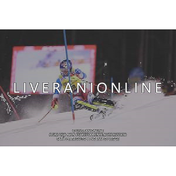 Alexis Pinturault (FRA) durante lo slalom speciale di Coppa del Mondo di sci, 22 Dicembre 2022, Madonna di Campiglio, Trento, Italia. ©Roberto Tommasini / AGENZIA ALDO LIVERANI SAS