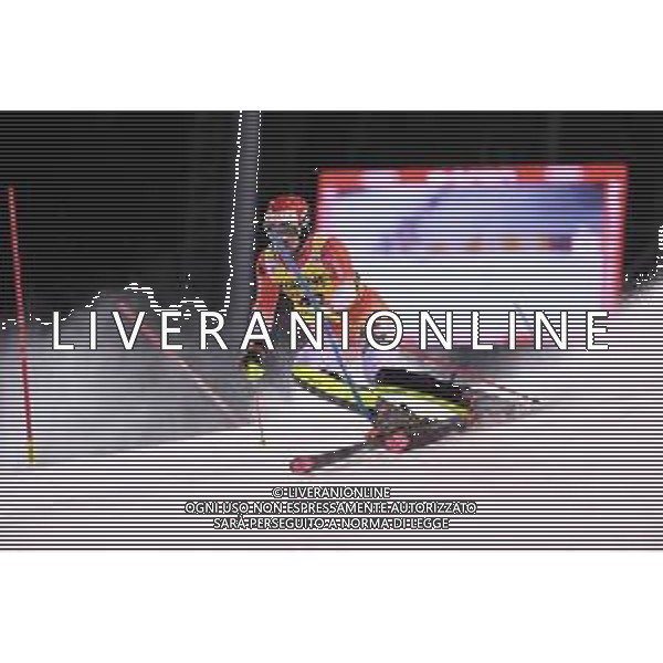 Ramon Zenhaeusern (SUI) durante lo slalom speciale di Coppa del Mondo di sci, 22 Dicembre 2022, Madonna di Campiglio, Trento, Italia. ©Roberto Tommasini / AGENZIA ALDO LIVERANI SAS