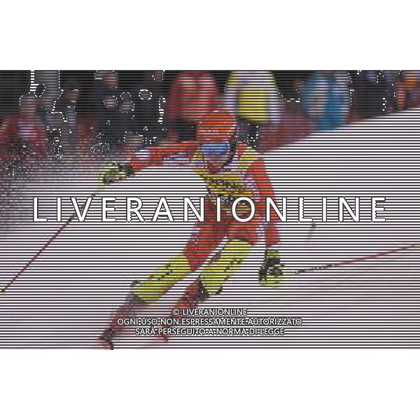 Filup Zubcic (CRO) durante lo slalom speciale di Coppa del Mondo di sci, 22 Dicembre 2022, Madonna di Campiglio, Trento, Italia. ©Roberto Tommasini / AGENZIA ALDO LIVERANI SAS