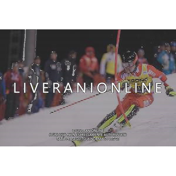 Istok Rodes (CRO) durante lo slalom speciale di Coppa del Mondo di sci, 22 Dicembre 2022, Madonna di Campiglio, Trento, Italia. ©Roberto Tommasini / AGENZIA ALDO LIVERANI SAS