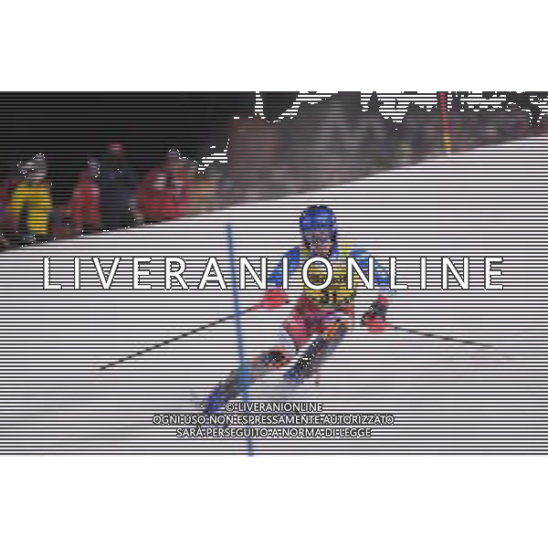 Victor Muffat-Jeandet (FRA) durante lo slalom speciale di Coppa del Mondo di sci, 22 Dicembre 2022, Madonna di Campiglio, Trento, Italia. ©Roberto Tommasini / AGENZIA ALDO LIVERANI SAS