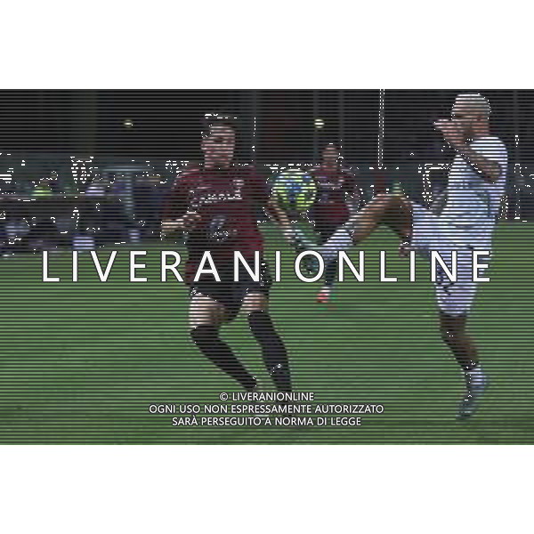 22.12.2022 REGGIO CALABRIA STADIO ORESTE GRANILLO. AMICHEVOLE REGGINA VS INTER IN FOTO FEDERICO DIMARCO INTER E GIOVANNI FABBIAN REGGINA ©GARREFFA PASQUALE / AGENZIA ALDO LIVERANI SAS