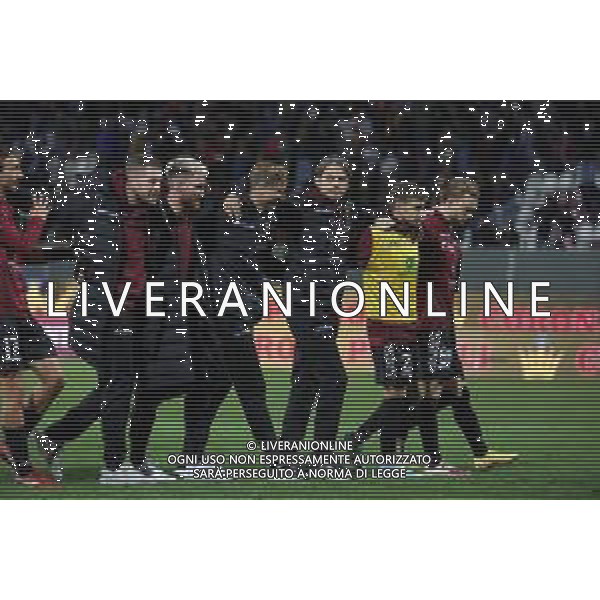 22.12.2022 REGGIO CALABRIA STADIO ORESTE GRANILLO. AMICHEVOLE REGGINA VS INTER IN FOTO CALCIATORI REGGINA SALUTANO LA CURVA SUD A FINE GARA - FILIPPO INZAGHI ©GARREFFA PASQUALE / AGENZIA ALDO LIVERANI SAS
