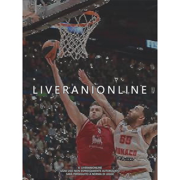TVRG Nicolo\' Melli (Olimpia Milano) e Mike James (Monaco) EA7 Emporio Armani Milano vs Monaco Assago (MI) 23-12-2022 Mediolanum Forum Turkish Airlines Euroleague 15a giornata regular season foto Roberto Garavaglia/ag. Aldo Liverani sas / AGENZIA ALDO LIVERANI SAS