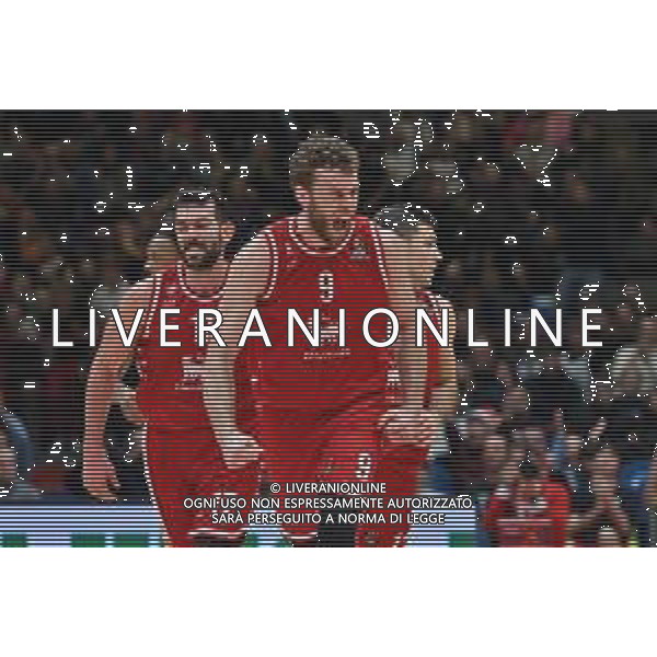 TVRG esultanza Nicolo\' Melli (Olimpia Milano) EA7 Emporio Armani Milano vs Monaco Assago (MI) 23-12-2022 Mediolanum Forum Turkish Airlines Euroleague 15a giornata regular season foto Roberto Garavaglia/ag. Aldo Liverani sas / AGENZIA ALDO LIVERANI SAS