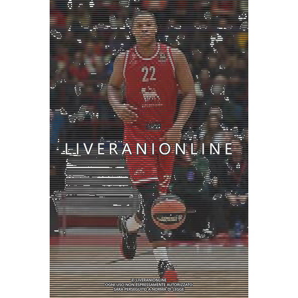 TVRG Devon Hall (Olimpia Milano) EA7 Emporio Armani Milano vs Monaco Assago (MI) 23-12-2022 Mediolanum Forum Turkish Airlines Euroleague 15a giornata regular season foto Roberto Garavaglia/ag. Aldo Liverani sas / AGENZIA ALDO LIVERANI SAS