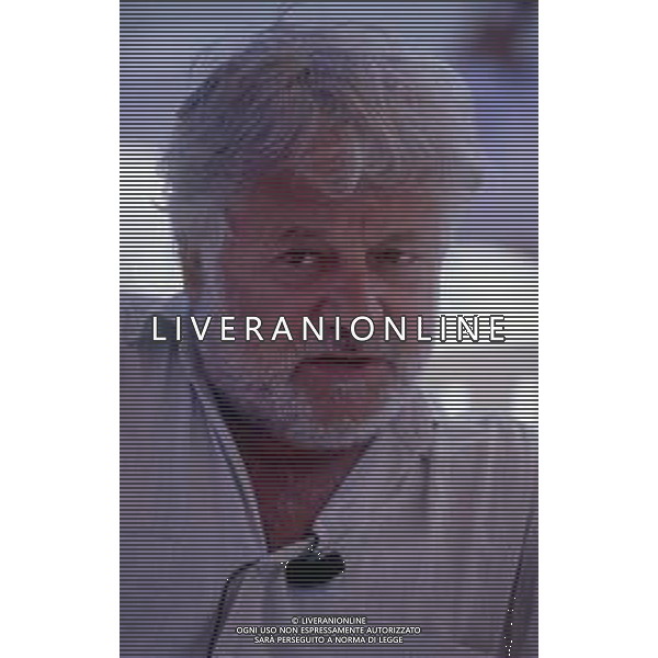 RETROSPETTIVA PAOLO VILLAGGIO ATTORE NELLA FOTO PAOLO VILLAGGIO NELL\'ANNO 1990 A CANNES AG ALDO LIVERANI SAS