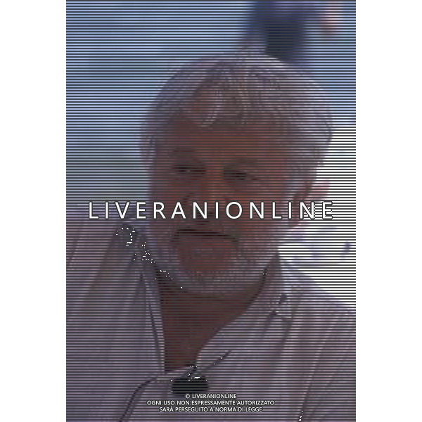 RETROSPETTIVA PAOLO VILLAGGIO ATTORE NELLA FOTO PAOLO VILLAGGIO NELL\'ANNO 1990 A CANNES AG ALDO LIVERANI SAS