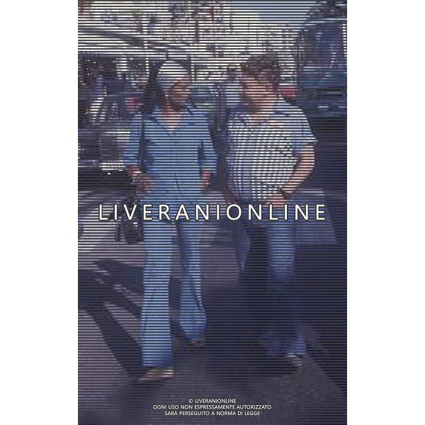 DIAP-RETROSPETTIVA PAOLO VILLAGGIO ATTORE NELLA FOTO PAOLO VILLAGGIO CON ZEUDI ARAYA A CANNES NELL\'ANNO 1976 AG ALDO LIVERANI SAS