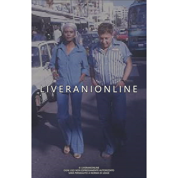 DIAP-RETROSPETTIVA PAOLO VILLAGGIO ATTORE NELLA FOTO PAOLO VILLAGGIO CON ZEUDI ARAYA A CANNES NELL\'ANNO 1976 AG ALDO LIVERANI SAS