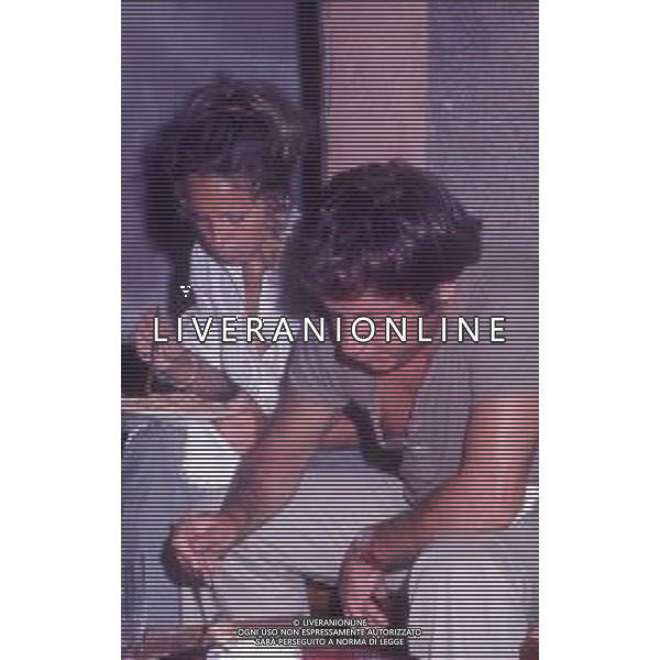 RETROSPETTIVA PAOLO VILLAGGIO ATTORE NELLA FOTO PAOLO VILLAGGIO CON LA MOGLIE MAURA ALBITES AG ALDO LIVERANI SAS 