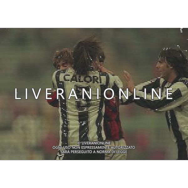 08-12-1996 MILANO CAMPIONATO DI CALCIO SERIE A MILAN-UDINESE 2-1 NELLA FOTO FALLO ESPULSIONE ALESSANDRO COSTACURTA AG ALDO LIVERANI SAS