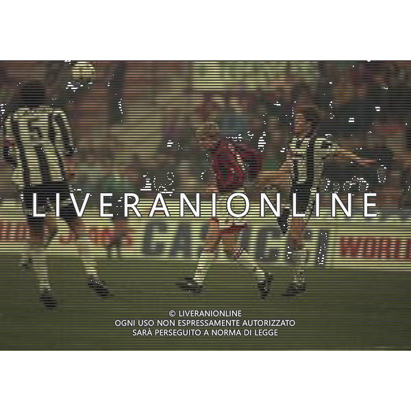 08-12-1996 MILANO CAMPIONATO DI CALCIO SERIE A MILAN-UDINESE 2-1 NELLA FOTO JESPER BLOMQVIST AG ALDO LIVERANI SAS