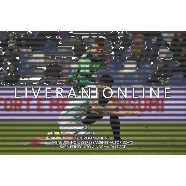 Andrea Pinamonti (Sassuolo) e Alessandro Bastoni (Inter) Sassuolo vs Inter Reggio Emilia 29-12-2022 Mapei Stadium - Stadio Citta\' del Tricolore gara amichevole foto Roberto Garavaglia/ag. Aldo Liverani sas / AGENZIA ALDO LIVERANI SAS