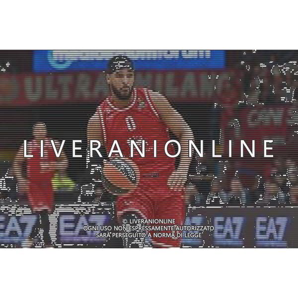TVRG Brandon Davies (Olimpia Milano) EA7 Emporio Armani Milano vs Valencia Basket Assago (MI) 29-12-2022 Mediolanum Forum Turkish Airlines Euroleague 16a giornata regular season foto Roberto Garavaglia/ag. Aldo Liverani sas