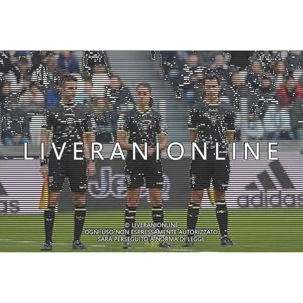 Torino 30.12.2022 Allianz Stadium ©Manuela Viganti/Agenzia Aldo Liverani Juventus vs Standard Liegi Partita Amichevole 2022/2023 Nella foto: l\'arbitro maria sole ferrieri caputi con la terna arbitrale ©Viganti /Agenzia Aldo Liverani Sas