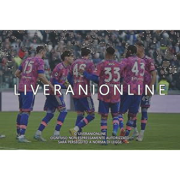 Torino 30.12.2022 Allianz Stadium ©Manuela Viganti/Agenzia Aldo Liverani Juventus vs Standard Liegi Partita Amichevole 2022/2023 Nella foto: esultanza juventus dopo il gol di matias soule\' ©Viganti /Agenzia Aldo Liverani Sas