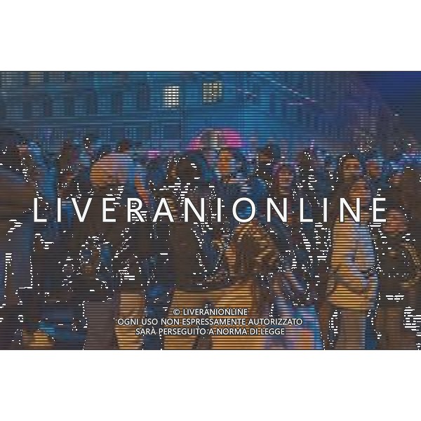 31-12-2022/1-1-2023, Capodanno 2023 a Cagliari: Concerto del cantante Blanco, vincitore San Remo 2022, per festeggiare arrivo 2023, in Via Roma, Lrgo Carlo Felice, Cagliari. Foto Salvatore Moi/agenzia Aldo Liverani sas. Nella foto: Fans di Blanco