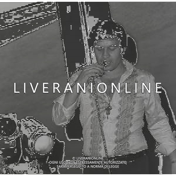 RETROSPETTIVA FRED BONGUSTO CANTANTE NELLA FOTO FRED BONGUSTO A VIAREGGIO NELL\'ANNO 1969 AG ALDO LIVERANI SAS