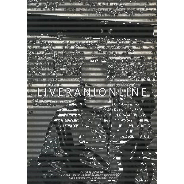 21-11-1979 MILANO QUARTI DI FINALE DI COPPA ITALIA ANDATA MILAN-ROMA 0-4 NELLA FOTO NILS LIEDHOLM ALLENATORE ROMA CALCIO AG ALDO LIVERANI SAS