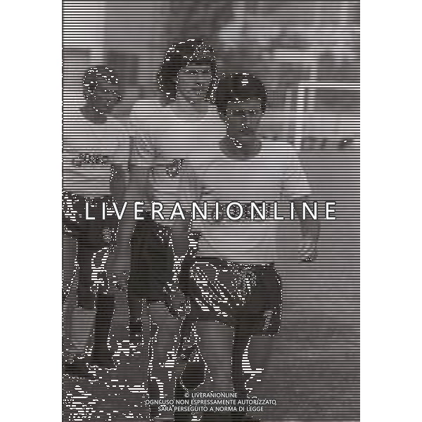 1982-83 CESENA-ALLENAMENTO CESENA CALCIO NELLA FOTO ADELIO MORO-GABRIELE MORGANTI AG ALDO LIVERANI SAS 