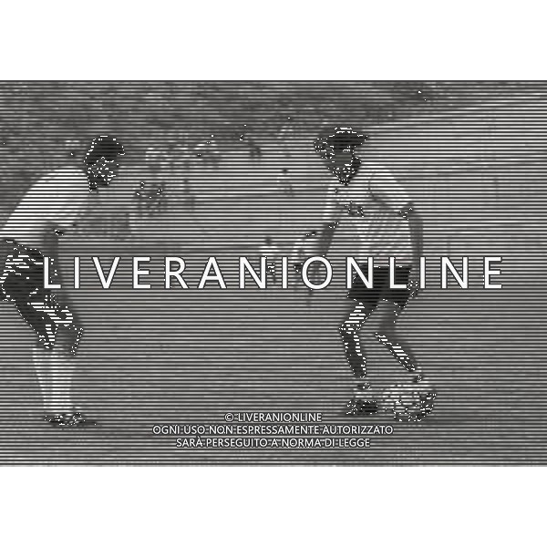 1991 BORNO RADUNO E ALLENAMETO GENOA CALCIO NELLA FOTO MARCO PACIONE E MASSIMILIANO CORRADO AG ALDO LIVERANI SAS