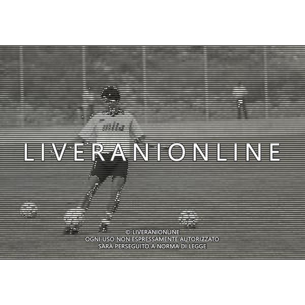 1991 BORNO RADUNO E ALLENAMETO GENOA CALCIO NELLA FOTO NICOLA CARICOLA AG ALDO LIVERANI SAS
