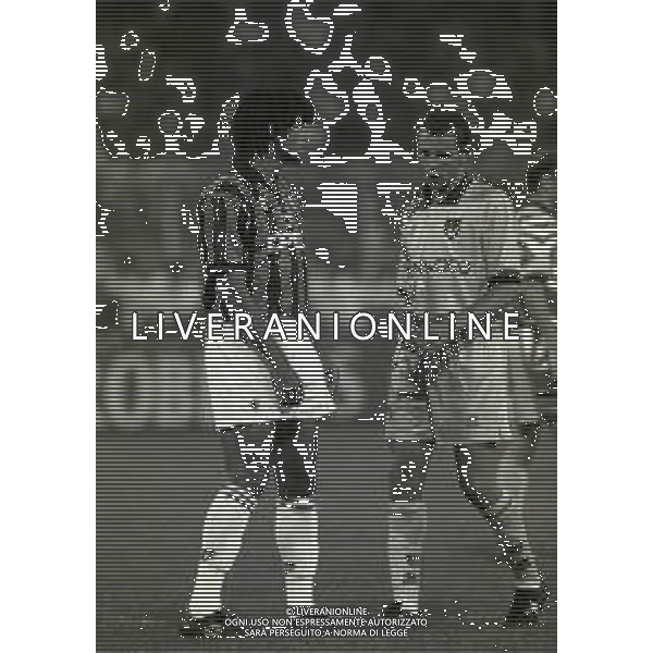 23-08-1994 GENOVA III COPPA DEL MEDITERRANEO MILAN-GENOA 2-0 NELLA FOTO RUUD GULLIT E DANIELE DELLE CARRI AG ALDO LIVERANI SAS