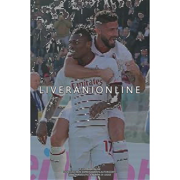 SALERNITANA - MILAN CAMPIONATO CALCIO SERIE A TIM 04.01.2023 NELLA FOTO Esultanza dopo il gol di rafael leao con Olivier Giroud ©MOSCA / AGENZIA ALDO LIVERANI SAS