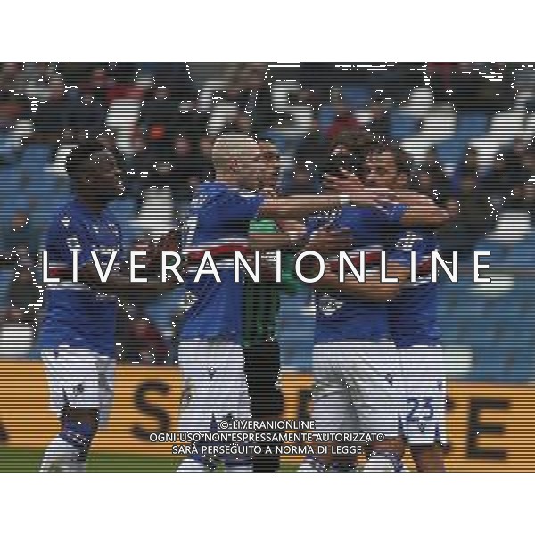SASSUOLO - SAMPDORIA CAMPIONATO CALCIO SERIE A TIM 04.01.2023 NELLA FOTO ESULTANZA DOPO IL GOL DI MANOLO GABBIADINI ©SANTANDREA / AGENZIA ALDO LIVERANI SAS