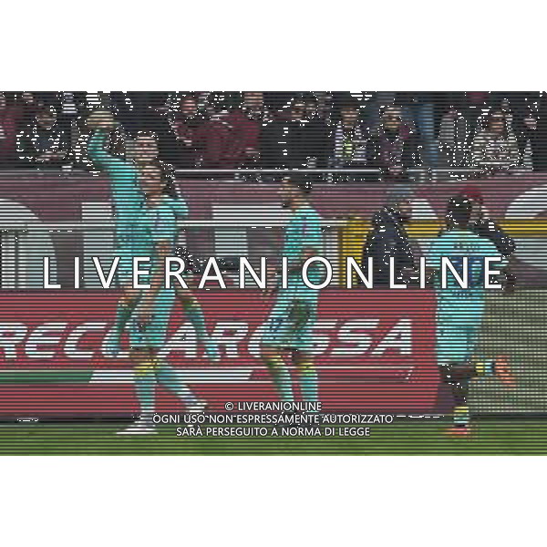 TVMV-Torino 04.01.2023 Stadio Grande Torino © Manuela Viganti/Agenzia Aldo Liverani Torino vs Hellas Verona Campionato Calcio Serie A TIM 2022/2023 16a giornata Nella foto: esultanza verona dopo il gol di milan djuric ©Viganti / AGENZIA ALDO LIVERANI SAS
