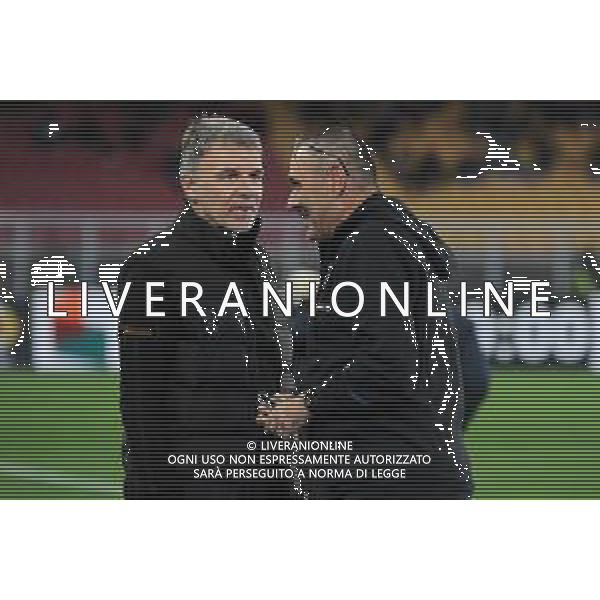 Lecce, 4 January 2023 at Stadio Via Del Mare Lecce-Lazio Seria A 2022-2023 In pic: Marco Baroni and Maurizio Sarri ©Andrea Rosito / AGENZIA ALDO LIVERANI SAS