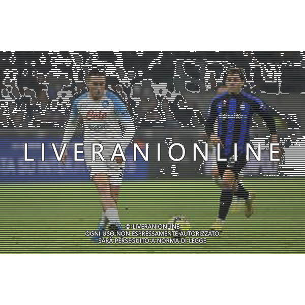 Piotr Zielinski (Napoli) e Nicolo\' Barella (Inter) Inter vs Napoli Milano 04-01-2023 Stadio Giuseppe Meazza - San Siro Campionato Serie A TIM - 16a giornata foto Roberto Garavaglia/ag. Aldo Liverani sas / AGENZIA ALDO LIVERANI SAS