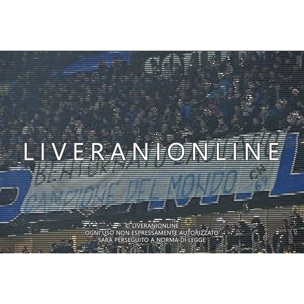 striscione dei tifosi per Lautaro Martinez (Inter) Inter vs Napoli Milano 04-01-2023 Stadio Giuseppe Meazza - San Siro Campionato Serie A TIM - 16a giornata foto Roberto Garavaglia/ag. Aldo Liverani sas / AGENZIA ALDO LIVERANI SAS