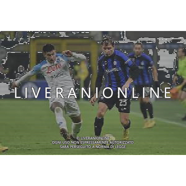 Mathias Olivera (Napoli) e Nicolo\' Barella (Inter) Inter vs Napoli Milano 04-01-2023 Stadio Giuseppe Meazza - San Siro Campionato Serie A TIM - 16a giornata foto Roberto Garavaglia/ag. Aldo Liverani sas / AGENZIA ALDO LIVERANI SAS