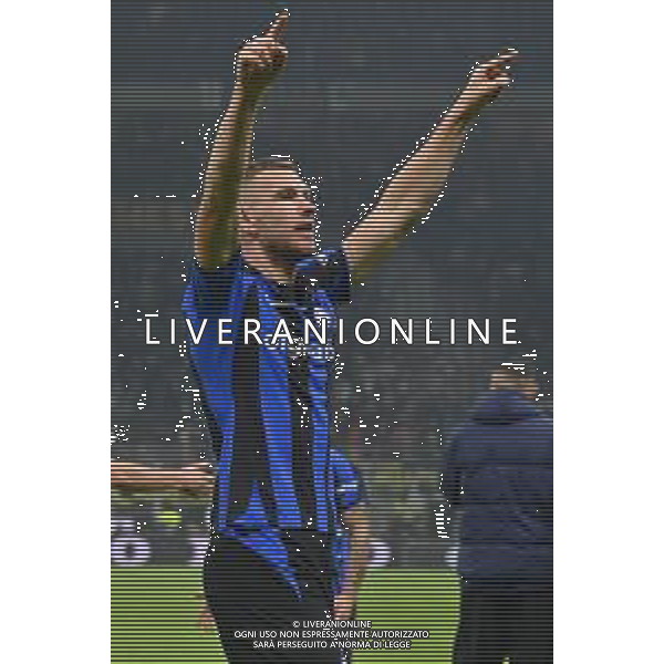Edin Dzeko (Inter) esulta dopo il gol dell\'1 a 0 Inter vs Napoli Milano 04-01-2023 Stadio Giuseppe Meazza - San Siro Campionato Serie A TIM - 16a giornata foto Roberto Garavaglia/ag. Aldo Liverani sas / AGENZIA ALDO LIVERANI SAS