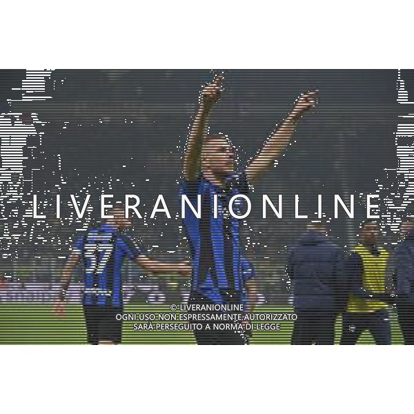 Edin Dzeko (Inter) esulta dopo il gol dell\'1 a 0 Inter vs Napoli Milano 04-01-2023 Stadio Giuseppe Meazza - San Siro Campionato Serie A TIM - 16a giornata foto Roberto Garavaglia/ag. Aldo Liverani sas / AGENZIA ALDO LIVERANI SAS