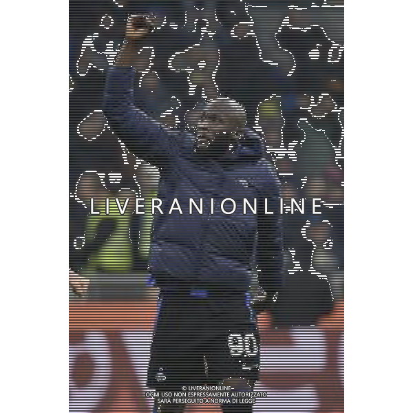Romelu Lukaku (Inter) esultanza a fine partita Inter vs Napoli Milano 04-01-2023 Stadio Giuseppe Meazza - San Siro Campionato Serie A TIM - 16a giornata foto Roberto Garavaglia/ag. Aldo Liverani sas