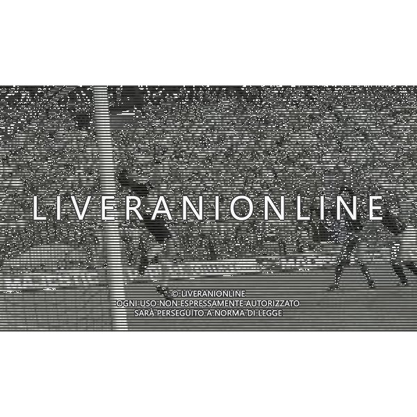 06-05-1994 MILANO CAMPIONATO DI CALCIO SERIE A MILAN-PISA 2-1 NELLA FOTO GOAL OSCAR DAMIANI AG ALDO LIVERANI SAS