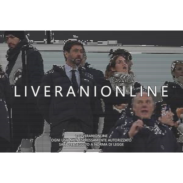 Torino 07.01.2023 Allianz Stadium ©Manuela Viganti/Agenzia Aldo Liverani Juventus vs Udinese Campionato Calcio Serie A TIM 2022/2023 17a giornata Nella foto: andrea agnelli in tribuna con la moglie ©Viganti / AGENZIA ALDO LIVERANI SAS
