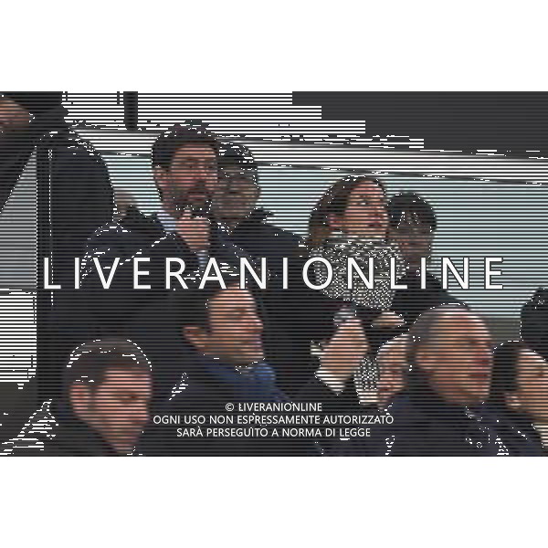 Torino 07.01.2023 Allianz Stadium ©Manuela Viganti/Agenzia Aldo Liverani Juventus vs Udinese Campionato Calcio Serie A TIM 2022/2023 17a giornata Nella foto: andrea agnelli in tribuna con la moglie ©Viganti / AGENZIA ALDO LIVERANI SAS