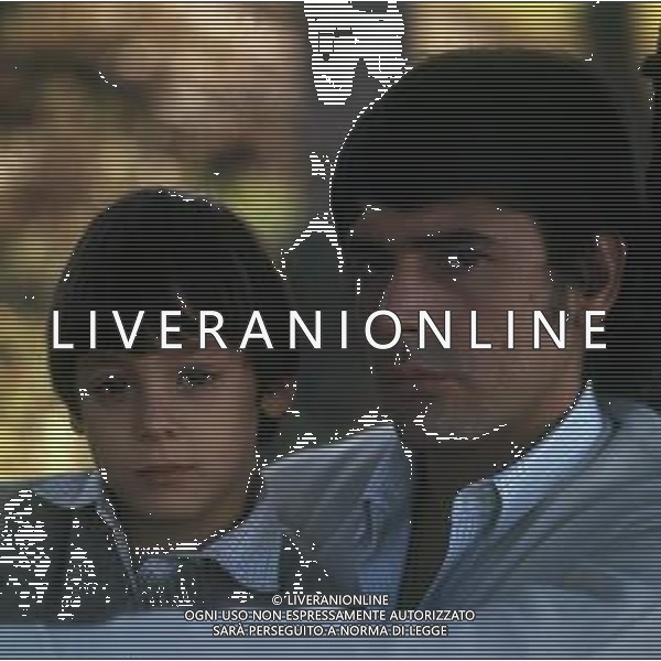 RETROSPETTIVAT OMAS MILIAN, PSEUDONIMO DI TOMAS QUINTIN RODRIGUEZ ATTORE  NELLA FOTO TOMAS MILIAN A ROMA CON IL FIGLIO TOMASO JR AG ALDO LIVERANI SAS 