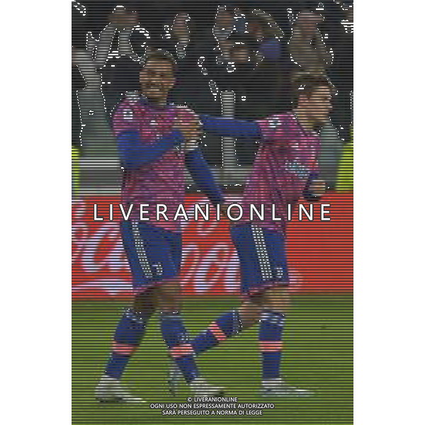 Torino 07.01.2023 Allianz Stadium ©Manuela Viganti/Agenzia Aldo Liverani Juventus vs Udinese Campionato Calcio Serie A TIM 2022/2023 17a giornata Nella foto: esultanza di danilo e nicolò fagioli dopo il gol ©Viganti / AGENZIA ALDO LIVERANI SAS
