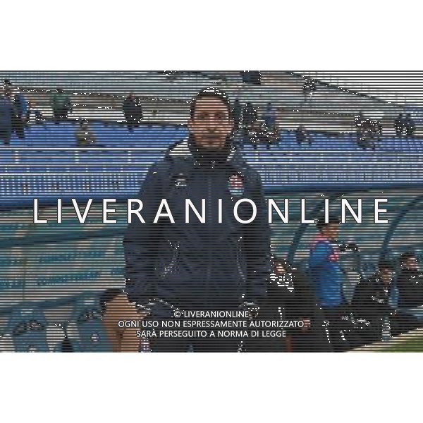 TVRG Franco Semioli allenatore Novara Novara vs Mantova Novara 08-01-2023 Stadio Silvio Piola Campionato Serie C girone A - 21a giornata foto Roberto Garavaglia/ag. Aldo Liverani sas / AGENZIA ALDO LIVERANI SAS
