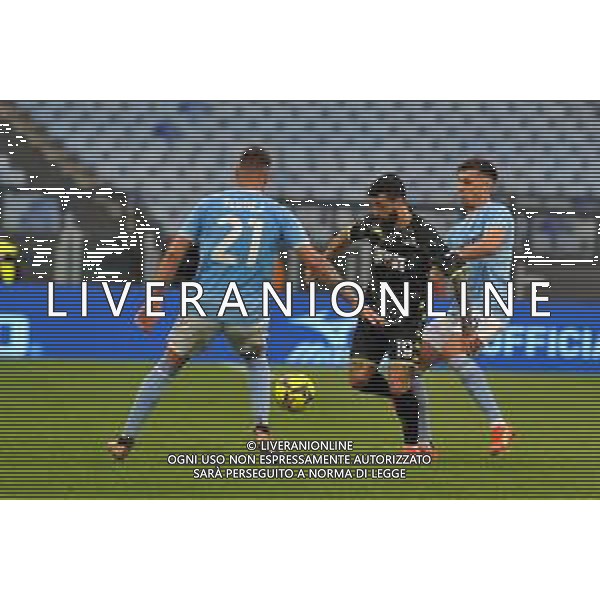 Lazio vs Empoli Campionato Serie A TIM - 17 Giornata Stadio Olimpico - Roma 08-01-2023 nella foto Caputo tra Sergej Milinkovic Savic e Casale ©Federico Gaetano / AGENZIA ALDO LIVERANI SAS