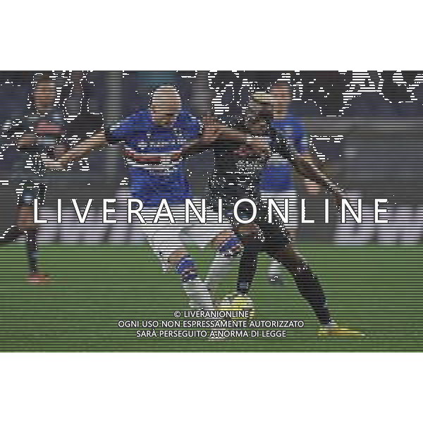08-01-2023 GENOVA CAMPIONATO DI CALCIO SERIE A SAMPDORIA-NAPOLI nella foto: Victor Osimhen, Bram Nuytinck Foto Mosca, Ag.Liverani